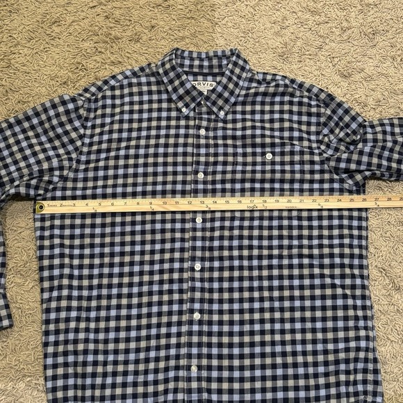 Orvis Button Up Shirt Mens 2XL Extra Large Flannel Blue Plaid Classic Collection - Picture 8 of 11